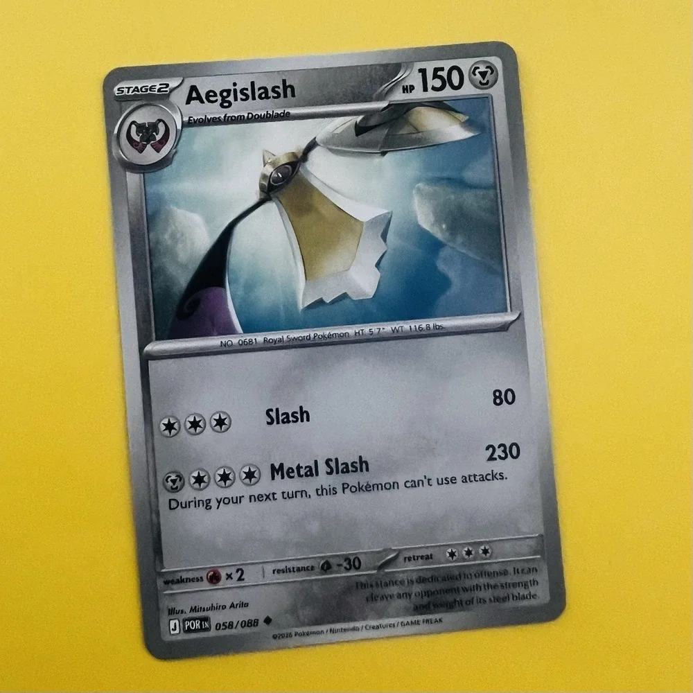 Aegislash‎ ME03: Perfect Order 058/088 NM Pokemon